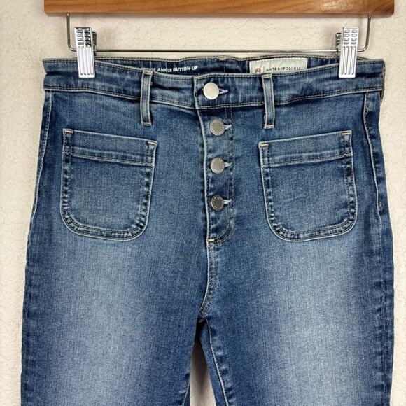 Anthropologie Adriano Goldschmied‎ Womens Jeans Sz 28 High Rise Slim Straight - Picture 2 of 11